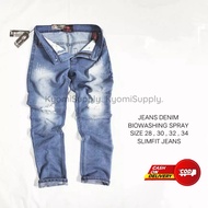 Non Streetch Denim Jeans / Men's Ripped Jeans / Denim Jeans / Jeans