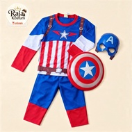 CAPTAIN AMERICA KIDS COSTUME FREE MASK AND SHIELD