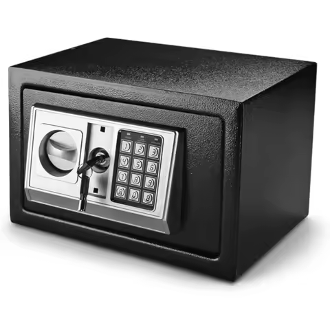 Small Digital Safe with Keypad - Cash Safe Box for Money with Electronic Keypad - Digital Lock Box f