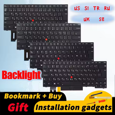 Russian Swedish Slovenia Turkish UK US for Lenovo ThinkPad T14 Gen1 Gen2/P14S Gen1 Gen2 backlit keyb