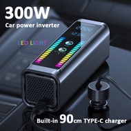 Equipped With Voltage Monitoring 300W Car Power Inverter 12V/24V To 300V Car Phone USB Charging Sock