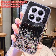 Casing Phone For Redmi Note14 Note 14 Pro + Plus 5G Silicone Glitter Shockproof Handphone Case Luxur