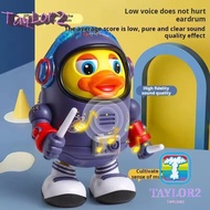 ATAYLOR Dancing Astronaut Duck Toy, Sound And Light Interactive Electric Dance Space Duck, Craft Dec