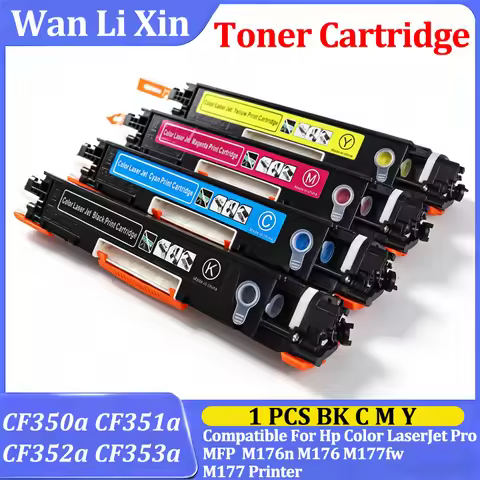 CF351a CF352a CF353a CF350a Toner Cartridge Compatible For Hp Color LaserJet Pro MFP M176n M176 M177