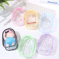 BLUEVELVET Doll Storage Bag, Zipper Clear 10cm Transparent Doll Bag, Dolls Walking Bag PVC Display C