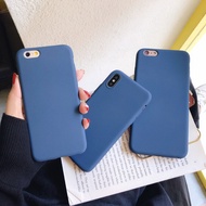 vivo 1716 1723 1718 1726 1713 1714 1724 1725 1727 1728 1719 Blue silicone mobile phone case Simple solid color mobile phone case Fashion mobile phone protective case