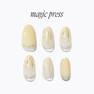 [DASHING DIVA] magic press Thin Classic Manicure Sheet _ Yellow Bouquet (Almond) No Lighting Can Tri