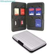SEPTEMBERB Memory Card Case 16 Solts Micro SD SDXC Storage Memory Card Box Digital Cards Aluminum Ca