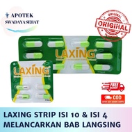 LAXING STRIP ISI 10Kap - Obat Lancarkan BAB Strip Isi 4Tab Diet