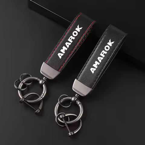 VW AMAROK Keychain Deluxe Leather car Keychain Keyring Keychain Lanyard Gift Keychain for VW AMAROK