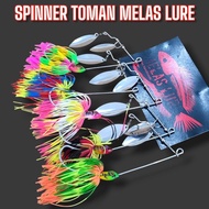 SPINNER TOMAN MELAS LURE. toaman spinner. toman casting bait.