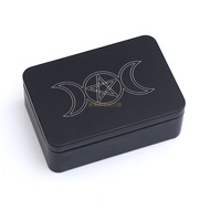 [Discount Free Shipping] Card Storage Box Tarot Card Storage Box Card Box Tarot Card Box Iron Black 
