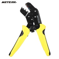 Meterk Professional Wire Crimper Engineering Ratchet Terminal Crimping Pliers JX-02C 0.25-2.5mm2 Ins