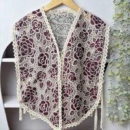 Delova Wardrobe - Hanum Vest Rompi Brukat Prada Modern Casual Modern Casual | Vintage Bordir Premium