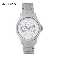 Titan Silver Dial Analog Watch For Men's 9323SM01