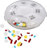 Weekly Pill Organizer,Pill Case, Pill Organizer, Pill Box 7 Days, Portable Travel Pill Box, Compact Dispenser Medicine case