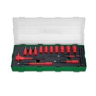 TOPTUL 14pcs 1/4" DR. VDE 6PT Flank Socket Set (GZA1447)
