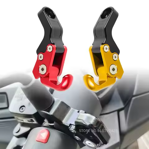 10.5MM Side Mirror Rod Base Cargo Hook Motorcycle Hang Helmet Aluminum Pothook Bags Carry Claw Holde