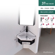 Small Apartment Triangle Bathroom Cabinet Combination Corner Wash Basin Washbasin Wall-Mounted Alumimum Toilet Sink