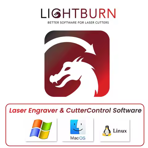 Tyvok LightBurn Core License Key/GCODE Control Software with All Brands Laser Engraver Controller Co