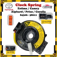 Toyota Estima / Alphard / Camry / Corolla / Prius - Airbag Spiral Cable / Clock Spring ( 84306-58011