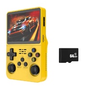 R36S 3.5Inch IPS Screen Handheld Game Console 64GB Storage Dual 3D Joystick 3200mah Battery Video Ga