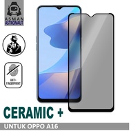 Anti Gores Ceramic Matte SPY Anti Privacy OPPO A3S / A5S / A11 / A12 / A15 / A16 / A17k / A31 / A52