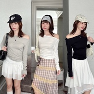 Chooesdress A2051 Celene Top Off-Shoulder Long-Sleeved Shirt