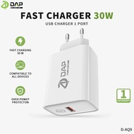 IPHONE DAP Charger original D-AQ9 30w USB Macaron Quick 3.5 Adapter Fast Chargingiphone - 1 Year War