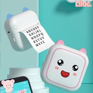 LILAC Portable Printer, Bluetooth Wirelss Mini Printer, Photo Text Cute Smile Inkless Thermal Printer