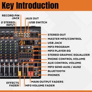 ♞,♘Joson Spider 6ch Professional Mixer (6 Channel)