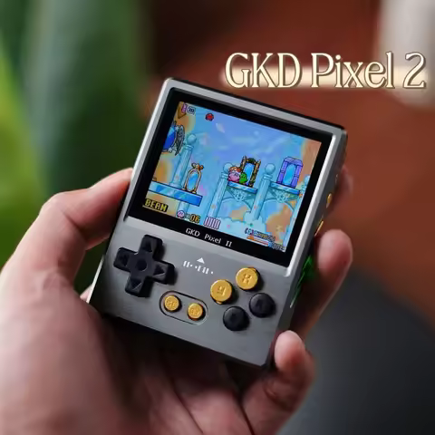 Pixel2 Mini Retro Game Console Gkd Open-Source Handheld 2.4 "Aluminum Portable Game Simulator Gba Gb