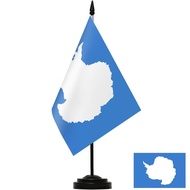 Antarctica Flag Table Desk Flag Set (Countries Desktop Flag)