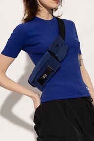 Y3！極稀有~高階魅影墨水天空藍色極限繡紋精品發財包、無双技術包技術實力增添🌟腰包、側背包、斜背包、肩背包