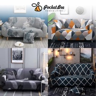 Pocketbee - Home Sofa Covers 1/2/3/4 Seater Patterned Protector Sofa Cover L Shape Cover