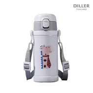 [ส่งจากไทย] Diller Thermo Flask 350 ml MLH8795 กระติกเก็บความร้อนและเย็นฝากดแบบมีหลอดฟรีฝากดแบบยกดื่