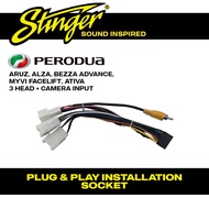 Stinger Android Player Plug & Play Socket for Perodua Aruz/Axia Bezza 2021-2022 For Android Player