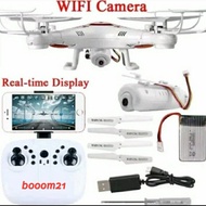 Drone X5U Aerial Fotografi Real-Time Camera WiFi - Putih | drone murah | drone jarak jauh 10 km