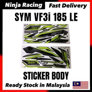 Stiker sticker body stripe cover set (1) sym vf3i v2 sym vf3i 185 LE limited edition COVERSET STRIPE