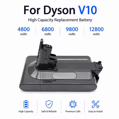 2026 (for Dyson) Battery V10 SV12 4800mAh-12800mah 100Wh Replacement battery for Dyson V10 Absolute 