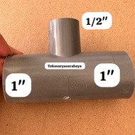 REDUCER TEE 1" x 1/2" VERLOP TEE 1" x 1/2" OVER TEE 1" x 1/2"