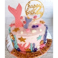 BARU KUE ULANG TAHUN MERMAID / KUE ULANG TAHUN KARAKTER / CAKE ULTAH /