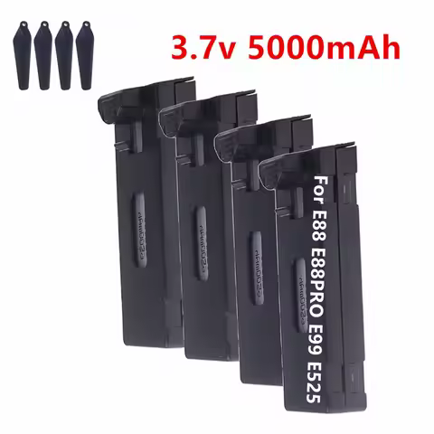 Upgrade 3.7V Drone Battery Accessory 5000mAh For E88 E88 PRO E99 PRO E525PRO Mini Uav Drone Battery 
