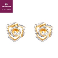 HABIB 916 White and Yellow Gold Earring E64370221