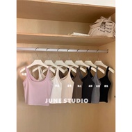 N5.2 June 2-strap t-shirt with smooth ribbed crop 804057 Xonxen 23ld