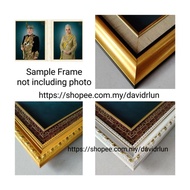 Frame size Gambar Agong with PVC glass (factory direct) Malaysia 👍