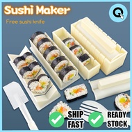QFL 10Pcs/Set Sushi Maker Sushi Mould 壽司模具 Acuan Sushi Sushi Mould Set Acuan Sushi Murah Set