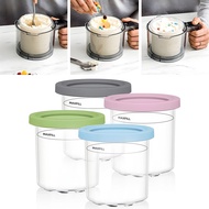 4Pcs Ice Cream Pints Cup Ice Cream Containers With Lids For Ninja XSKPLID2CD Pints Ice Cream Maker