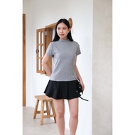 Indy Short Sleeves High Neck Top - Atwell Apparel Women Top