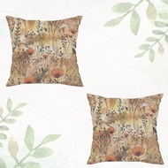 2pcs 18" X 18" Modern Bohemian Floral Print Soft Plush Pillow Covers, Zippered, Mixed Colors, Suitab
